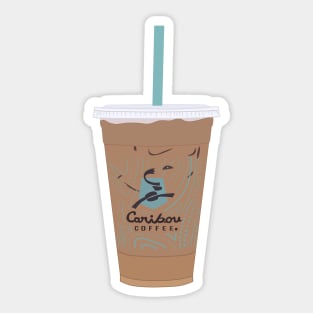 Iced Coffee Drawing Sticker